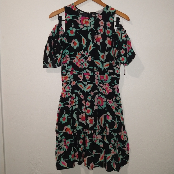 NWT TANYA TAYLOR Shiloh Silk Mosaic Floral Dress - Picture 3 of 9